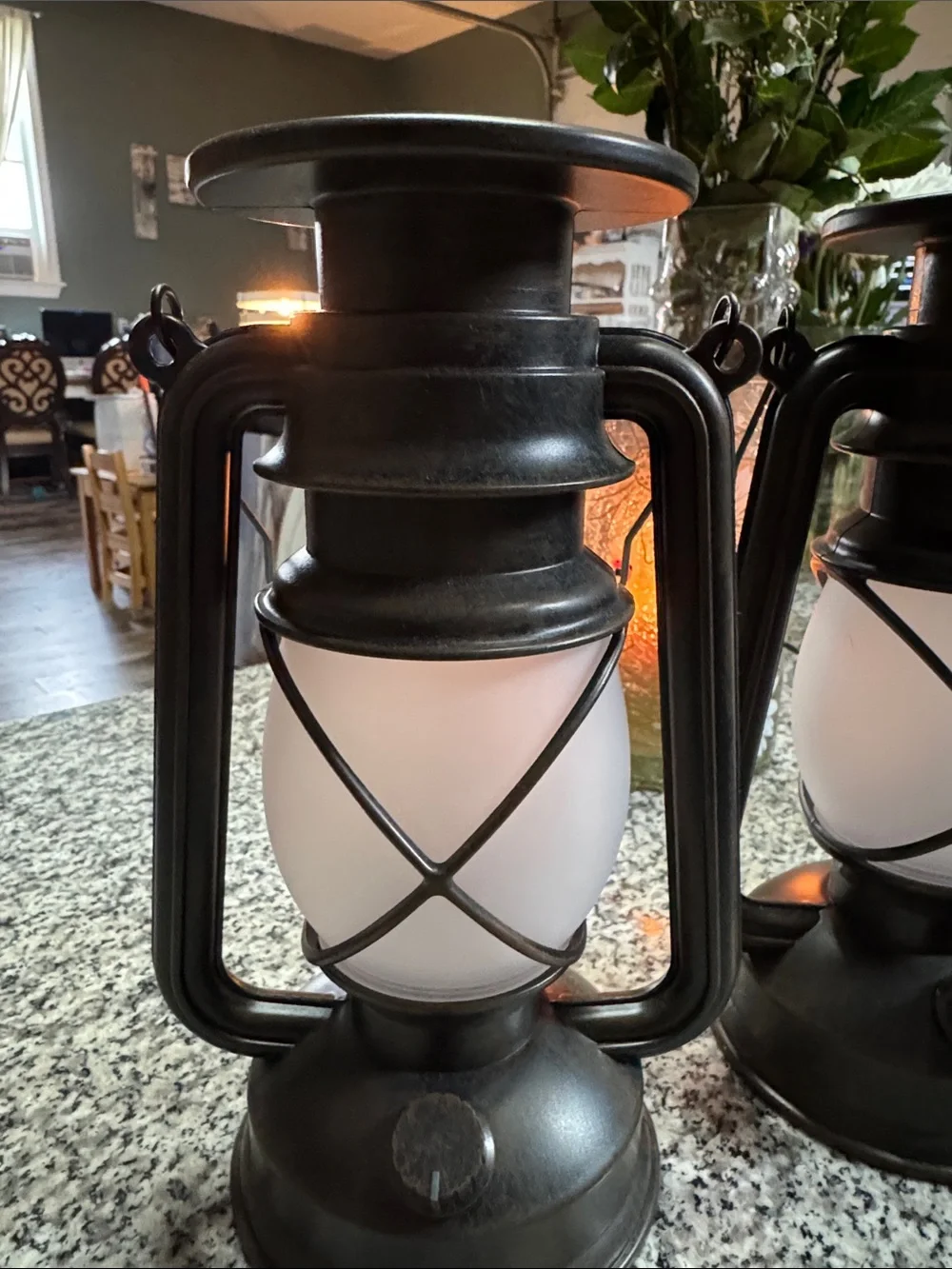 Vintage-Style Black Lantern Set - Home Accents